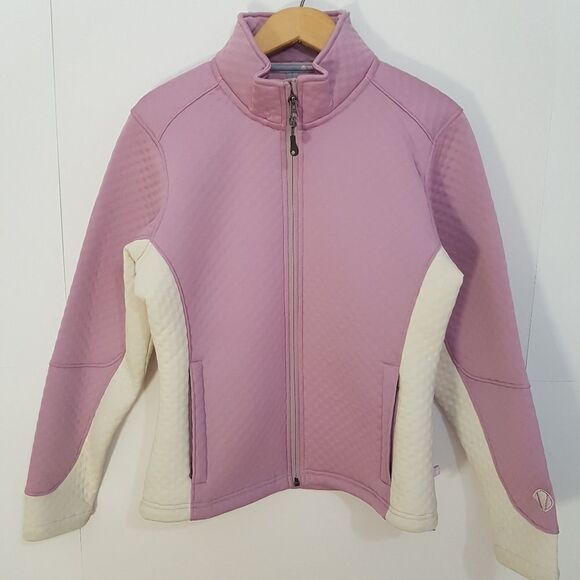 SUNICE Women's Quilted Foam Sports Jacket Lilac and White Size Small - Picture 11 of 16